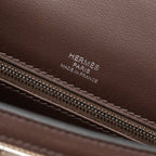 Hermes Kelly 25 Canvas/Swift Moka SHW