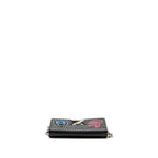 Louis Vuitton Twist Chain Wallet Limited Edition Patches EPI Black SHW