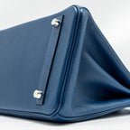 Hermes Birkin 30 Taurillon Novello S4 Deep Blue SHW