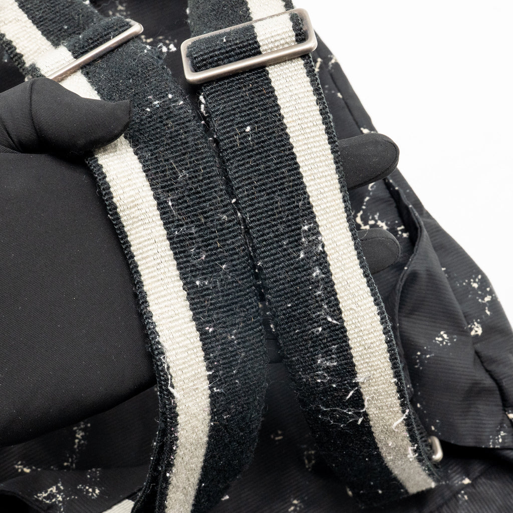 Chanel vintage old travel line backpack nylon black SHW