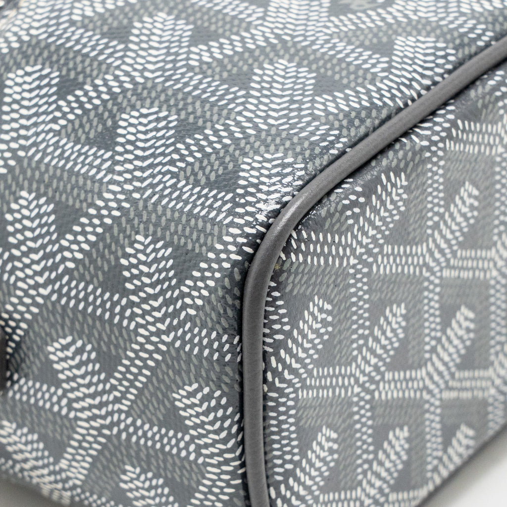 Goyard Muse Nano Vanity Case Goyardine Canvas / Leather Grey SHW