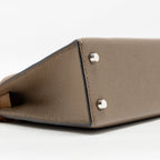 Hermes Mini Kelly II Epsom Etoupe/ Alezan/ Biscuit SHW