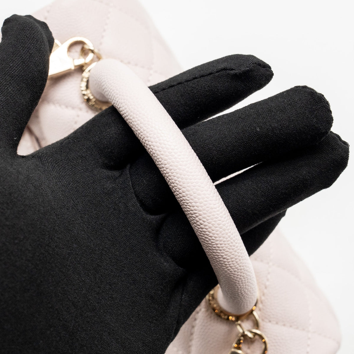 CHANEL SMALL COCO HANDLE CAVIAR LIGHT PINK LGHW