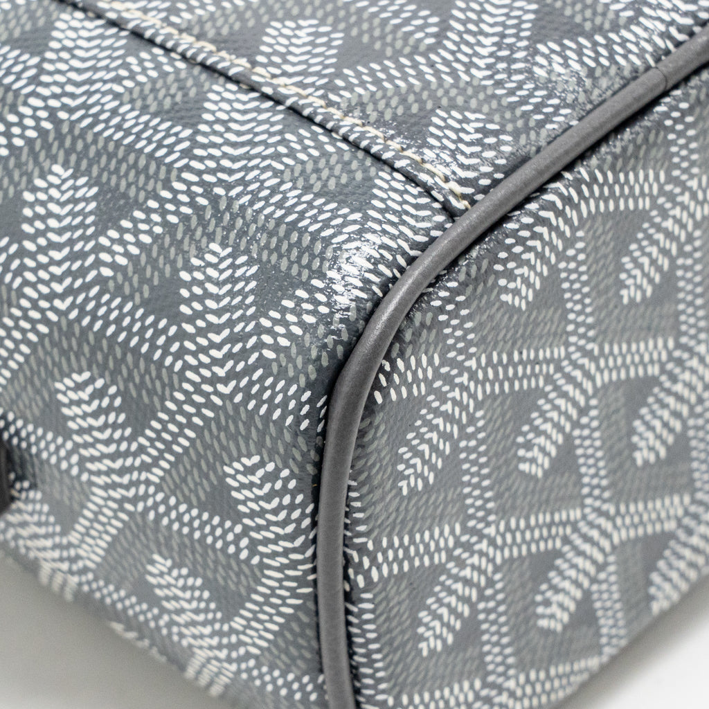 Goyard Muse Nano Vanity Case Goyardine Canvas / Leather Grey SHW