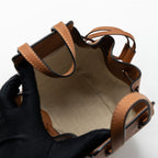 LOEWE MINI HAMMOCK DRAWSTRING BAG CALFSKIN TAN SHW