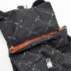 Chanel vintage old travel line backpack nylon black SHW