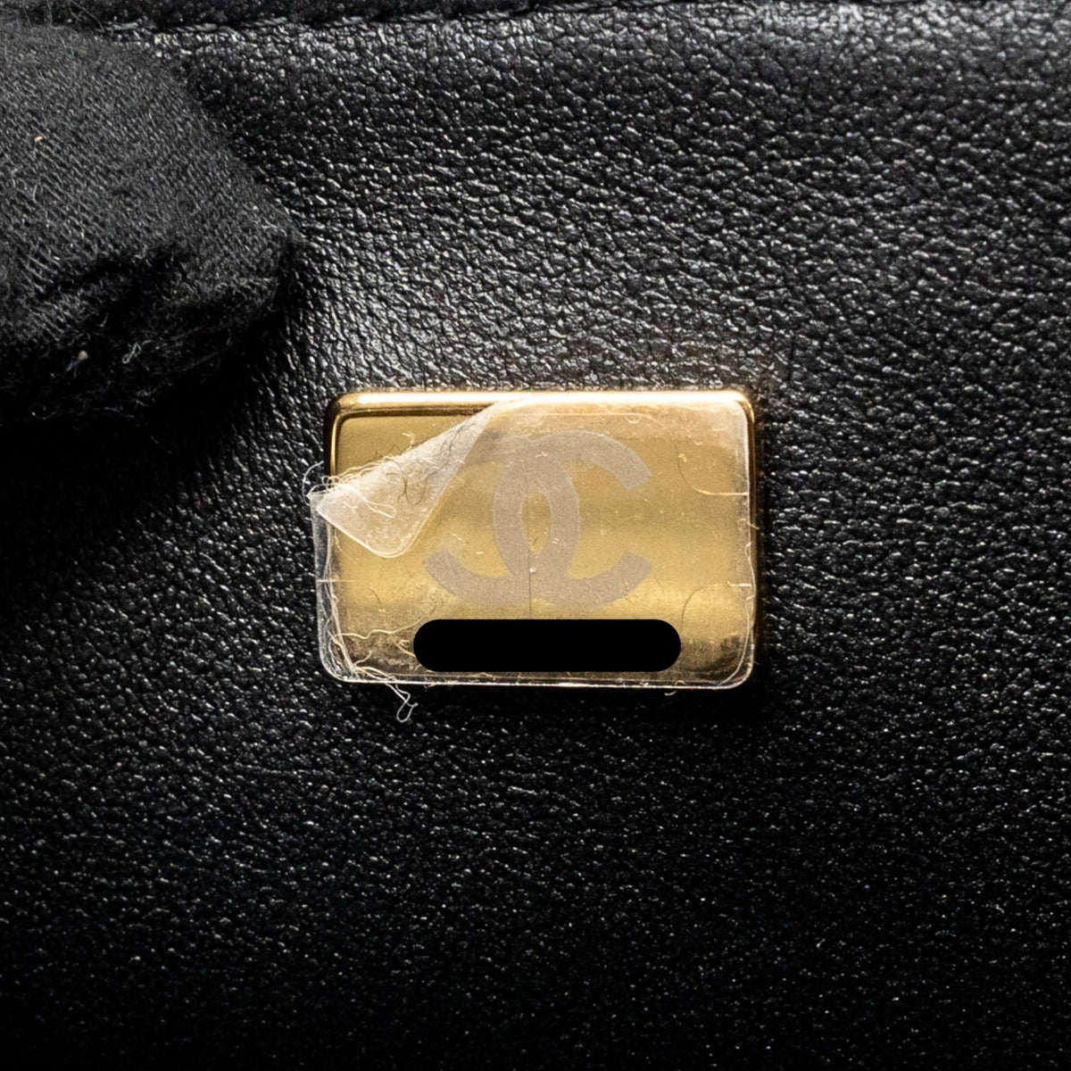 CHANEL TOP HANDLE MINI RECTANGULAR FLAP BAG LAMBSKIN BLACK LGHW (MICROCHIP)