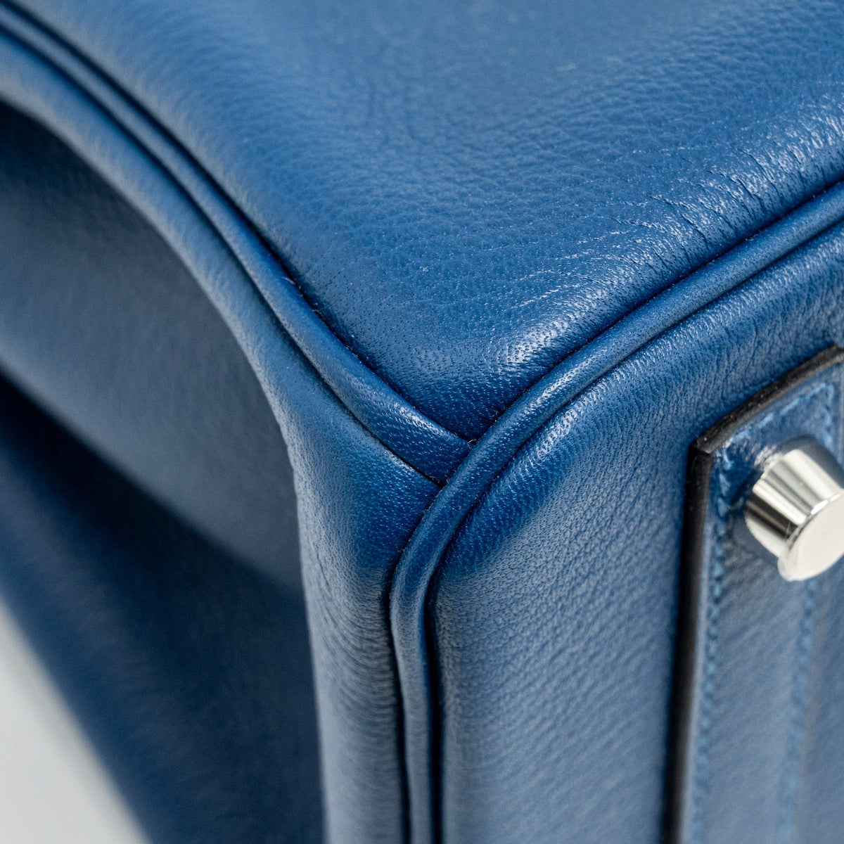 Hermes Birkin 30 Taurillon Novello S4 Deep Blue SHW