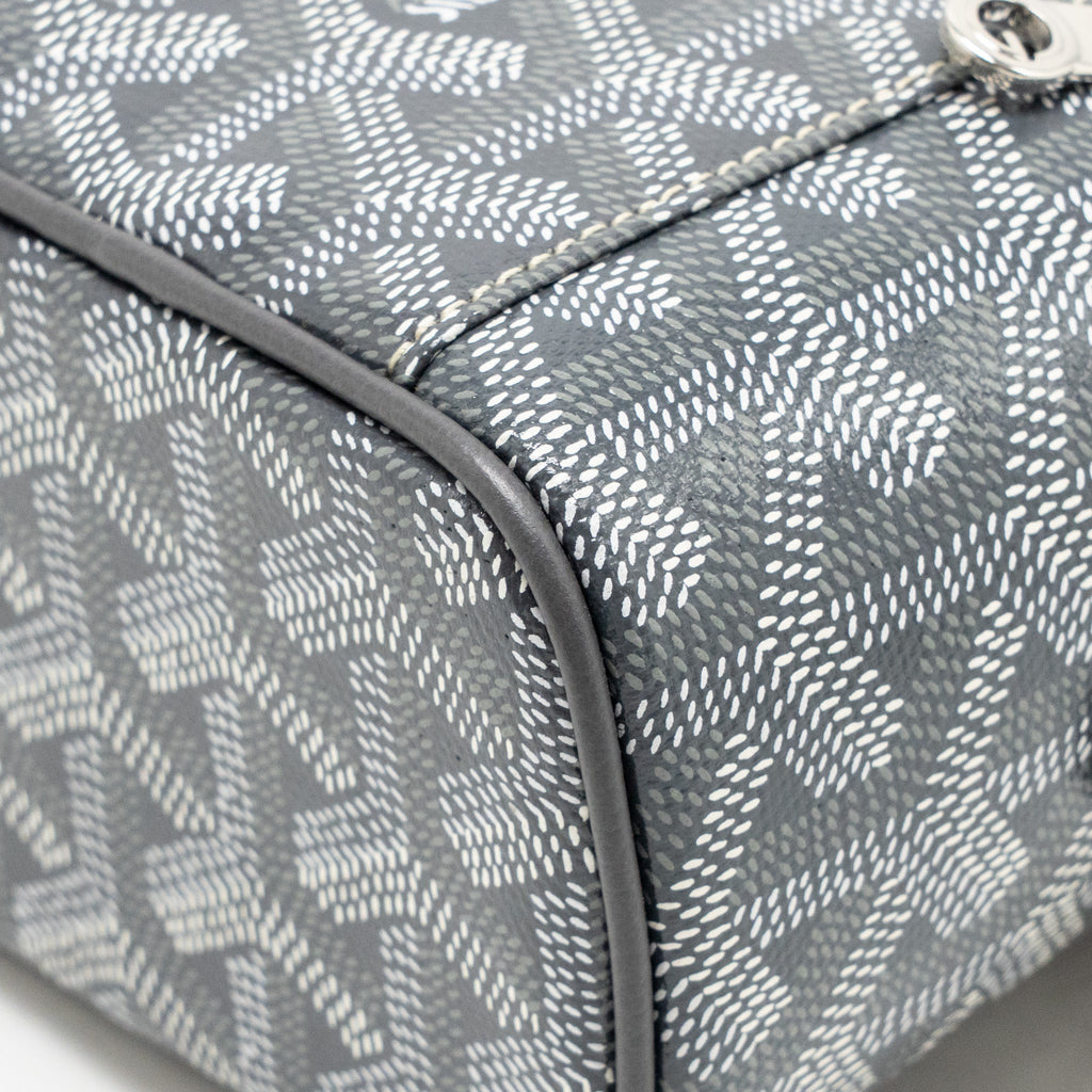 Goyard Muse Nano Vanity Case Goyardine Canvas / Leather Grey SHW