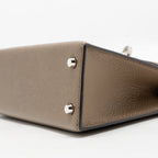 Hermes Mini Kelly II Epsom Etoupe/ Alezan/ Biscuit SHW
