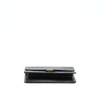 CHANEL VINTAGE FLAP BAG LAMBSKIN BLACK GHW