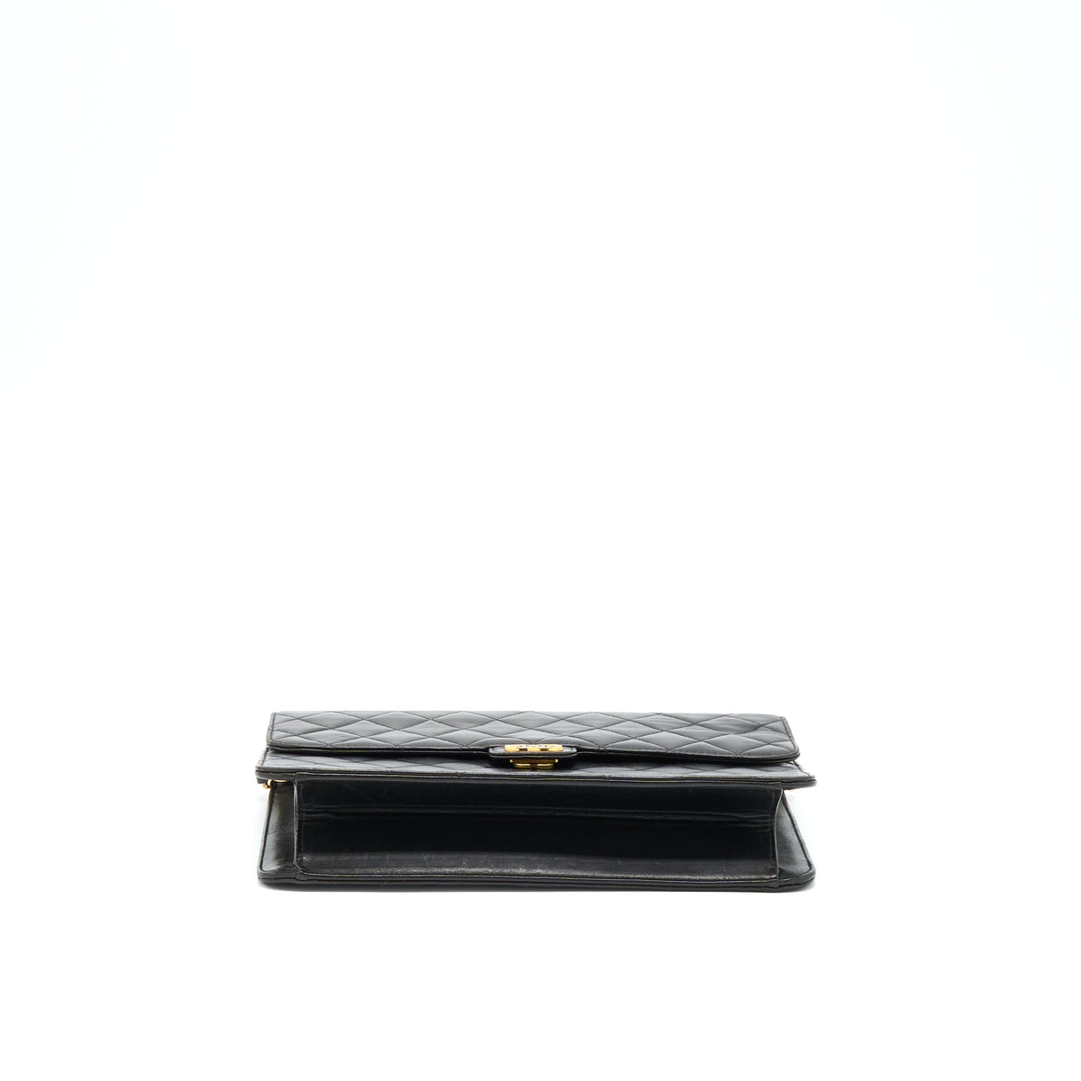 CHANEL VINTAGE FLAP BAG LAMBSKIN BLACK GHW