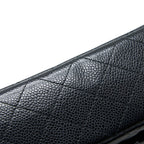 CHANEL MEDIUM CLASSIC DOUBLE FLAP BAG CAVIAR BLACK GHW