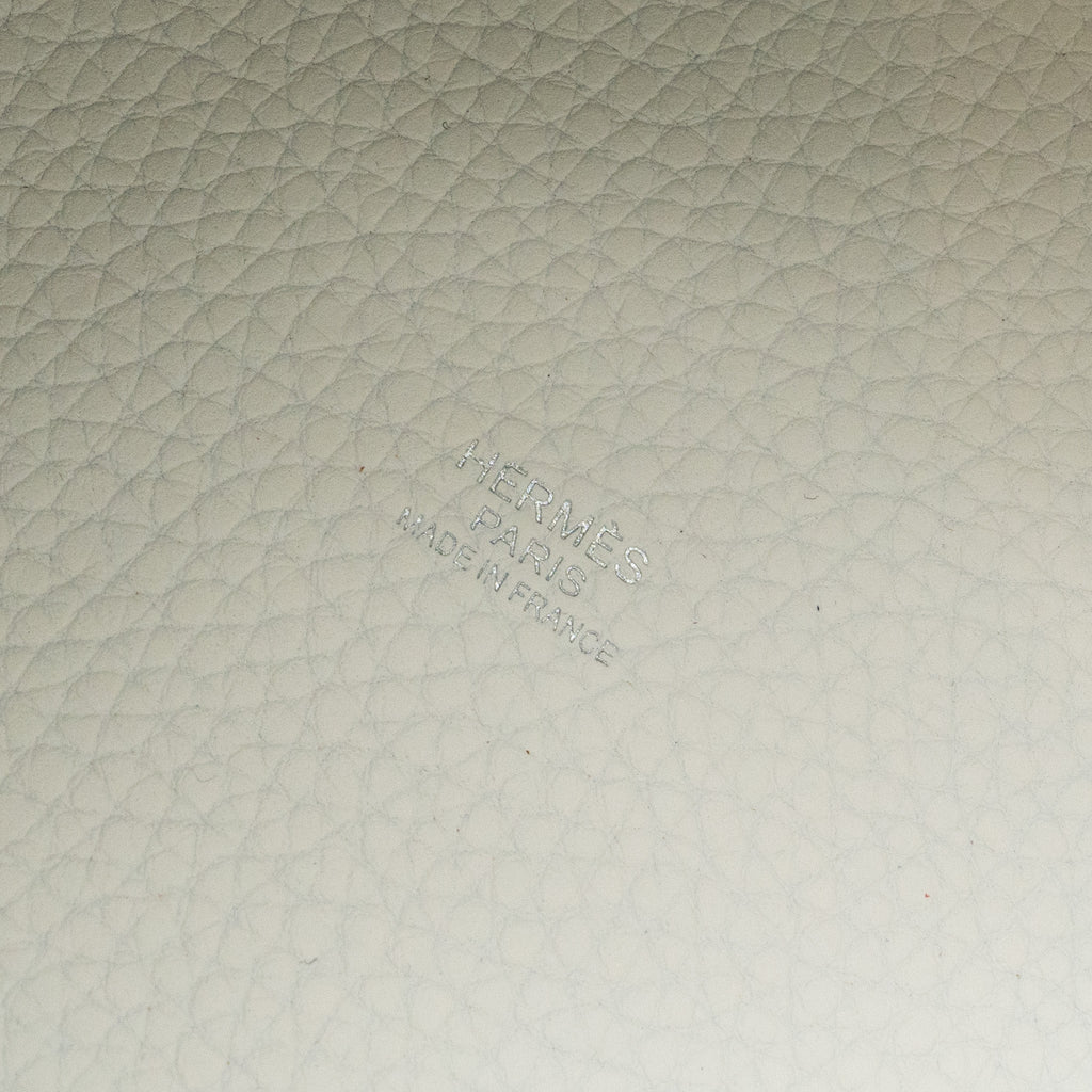 HERMES PICOTIN 18 LOCK BAG CLEMENCE NEW WHITE SHW