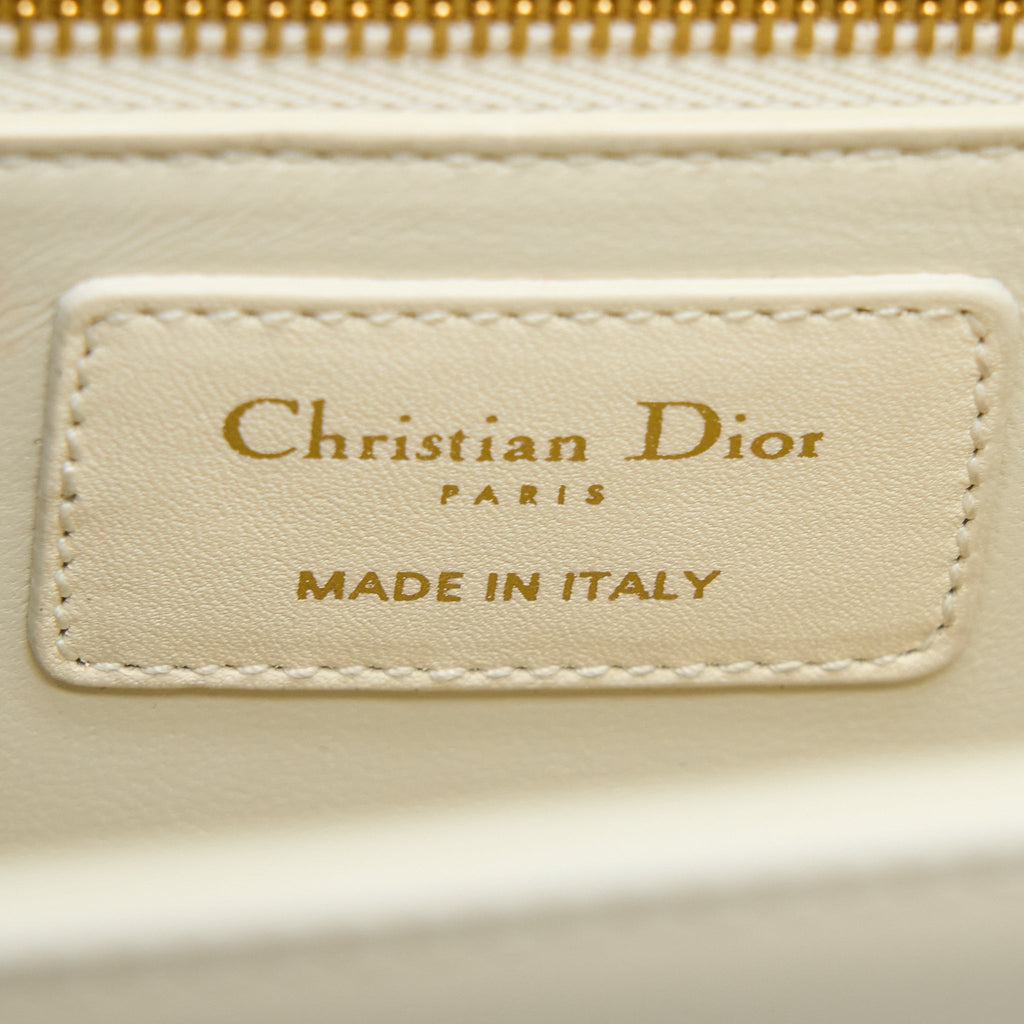 DIOR MEDIUM MONTAIGNE 30 BAG WHITE GHW