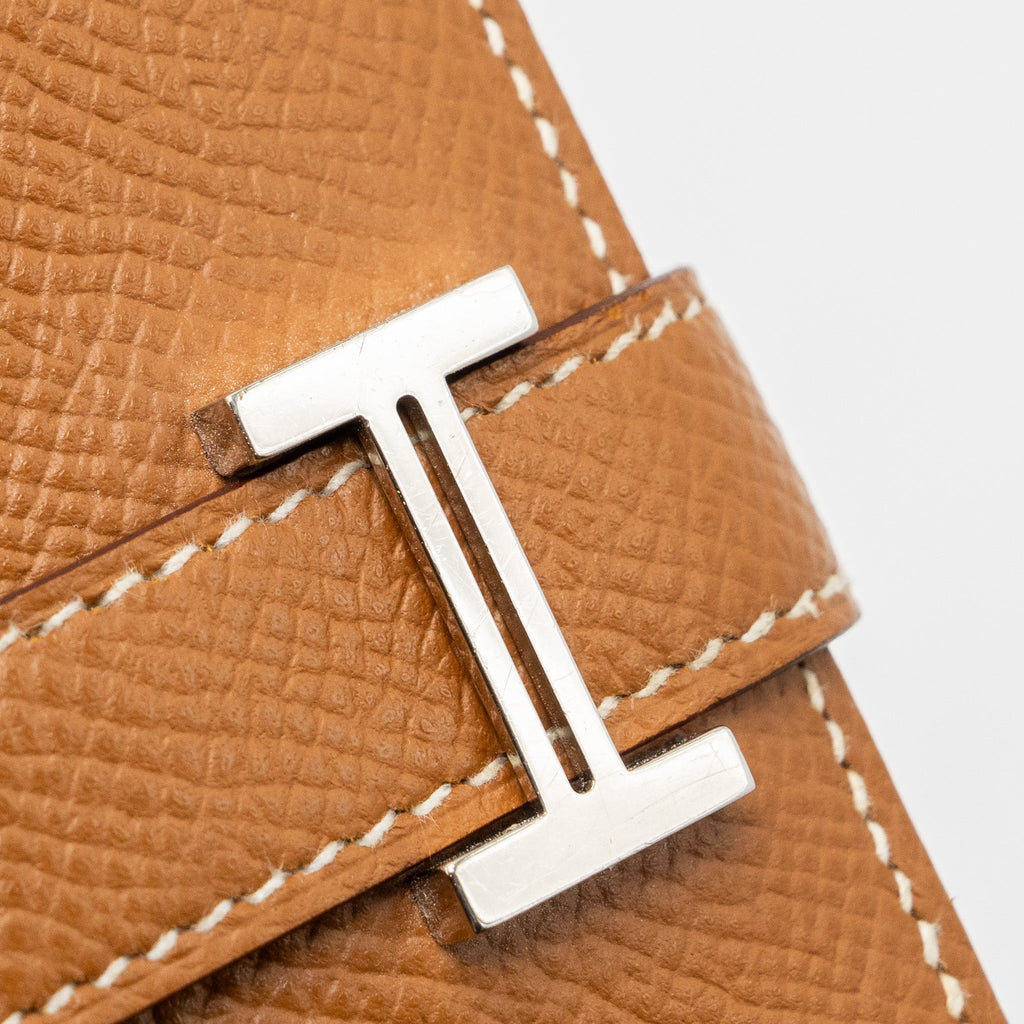 Hermes Bearn Compact Wallet Epsom Gold SHW