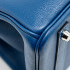 Hermes Birkin 30 Taurillon Novello S4 Deep Blue SHW