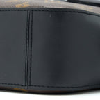LOUIS VUITTON CROSSBODY CAMERA BAG MONOGRAM CANVAS/BLACK LEATHER GHW