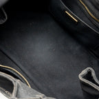 Prada vintage tote bag denim black GHW