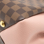 LOUIS VUITTON Brittany Bag Damier Ebene Canvas / Leather Pink GHW