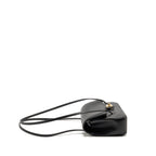 Chanel Small Preppy Coco Shoulder Flap Bag Grained Shiny Calfskin Black GHW (Microchip)