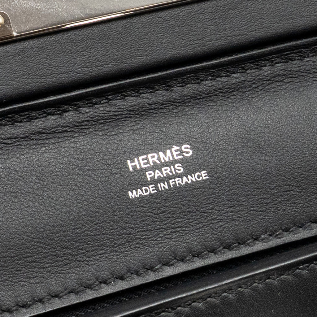 Hermes Mini 24/24 2424-21 Bag Volupto/ Swift Black SHW