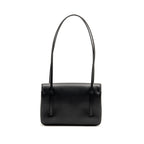 Chanel Small Preppy Coco Shoulder Flap Bag Grained Shiny Calfskin Black GHW (Microchip)
