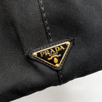 Prada vintage tote bag denim black GHW