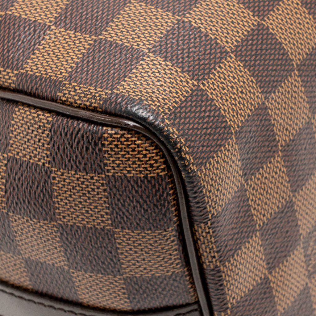 LOUIS VUITTON Speedy Bandoliers 25 Damier Ebene Canvas GHW