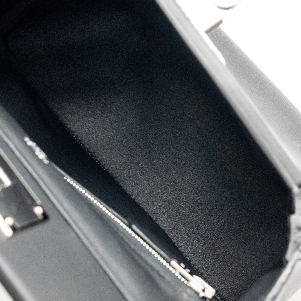 Hermes Mini 24/24 2424-21 Bag Volupto/ Swift Black SHW