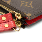LOUIS VUITTON DOUBLE ZIPPER WALLET MONOGRAM CANVAS GHW