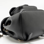 CHANEL MINI DUMA BACKPACK CALFSKIN BLACK LGHW (MICROCHIP)
