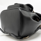 CHANEL MINI DUMA BACKPACK CALFSKIN BLACK LGHW (MICROCHIP)