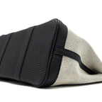 HERMES GARDEN PARTY 30 CANVAS/NEGONDA ECRU/BLACK SHW