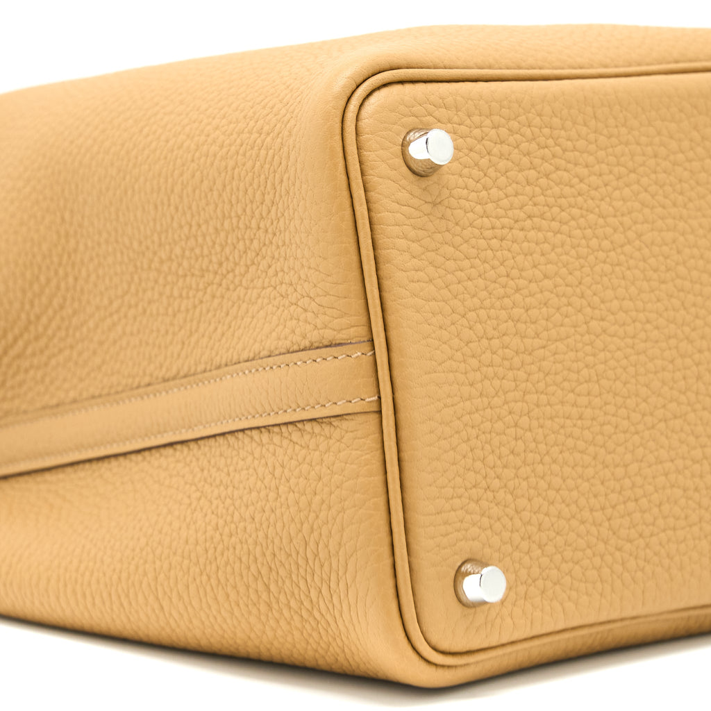 Hermes Picotin 18 Lock Bag Clemence 4b Biscuit SHW