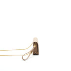 PRADA GIADA SAFFIANO LEATHER WALLET ON CHAIN BEIGE