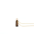 PRADA GIADA SAFFIANO LEATHER WALLET ON CHAIN BEIGE