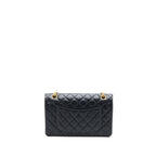 CHANEL SMALL 2.55 REISSUE FLAP BAG AGED CALFSKIN BLACK BRUSHED GHW (MICROCHIP)