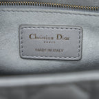 DIOR MEDIUM LADY DIOR LAMBSKIN GREY LGHW