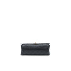 CHANEL SMALL 2.55 REISSUE FLAP BAG AGED CALFSKIN BLACK BRUSHED GHW (MICROCHIP)
