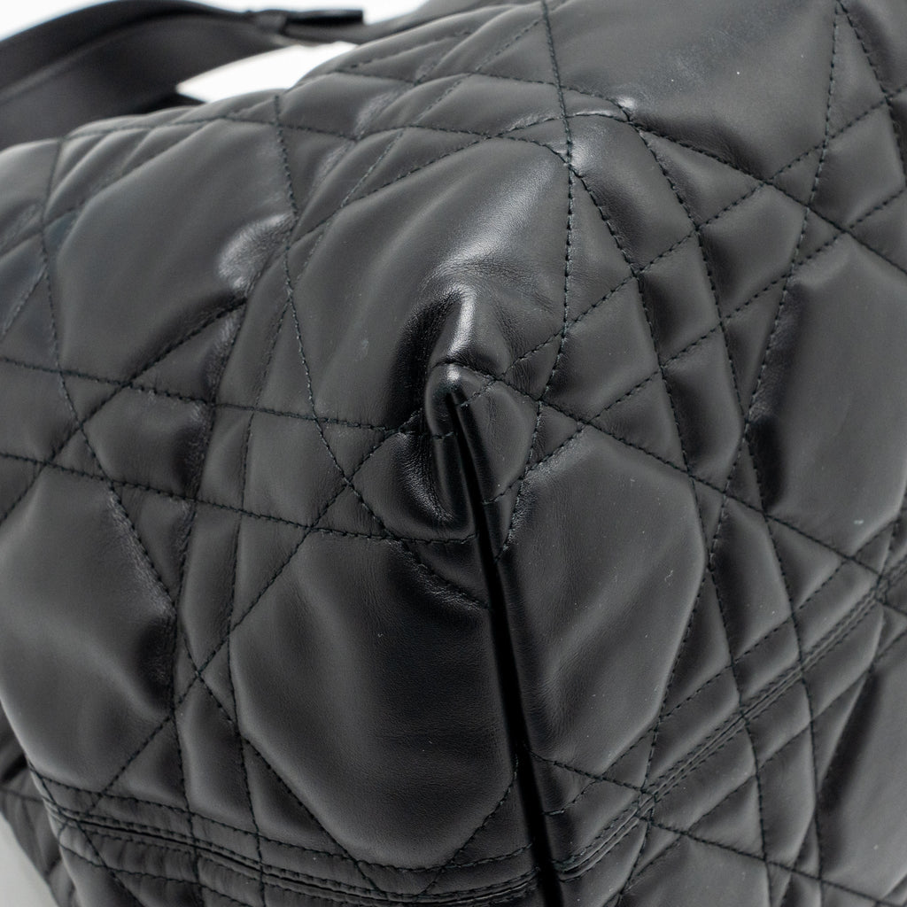 Dior Large Dior Toujours Bag Macrocannage Calfskin Black LGHW