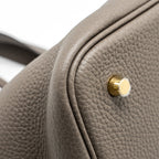 Hermes Picotin 22 Lock Bag Clemence Gris Etain GHW