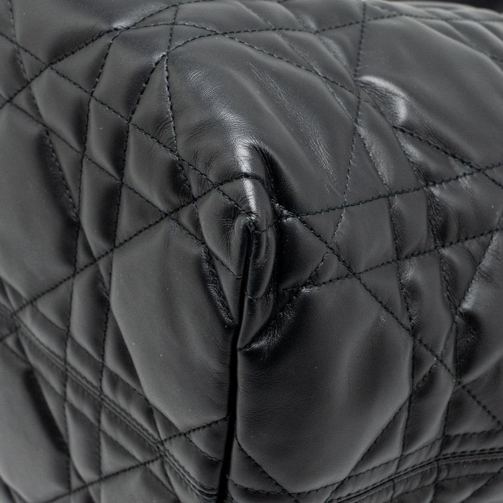 Dior Large Dior Toujours Bag Macrocannage Calfskin Black LGHW