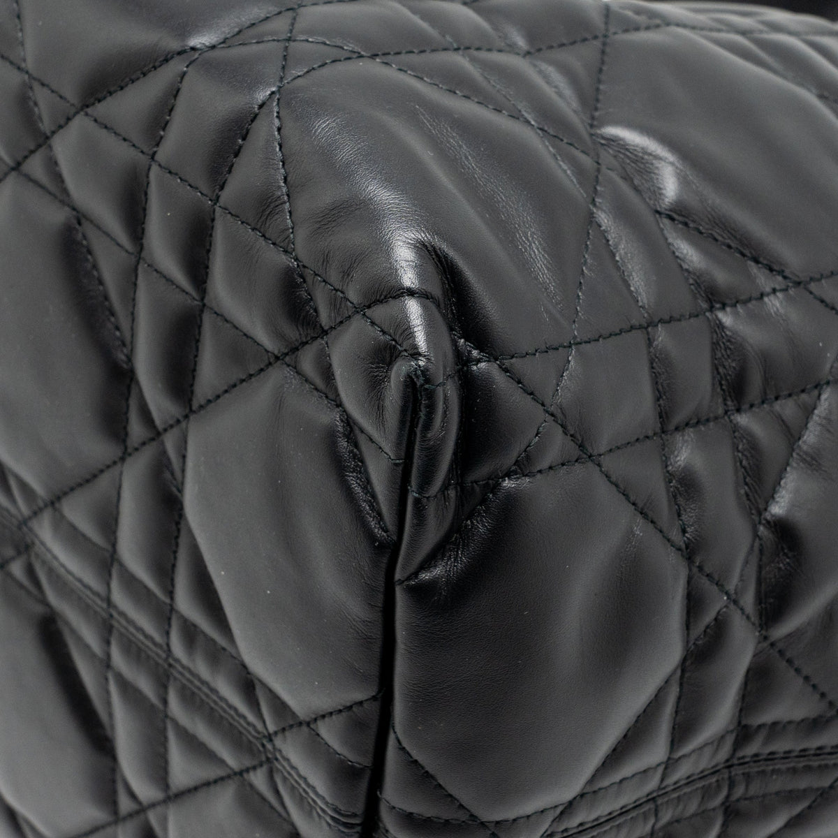 Dior Large Dior Toujours Bag Macrocannage Calfskin Black LGHW