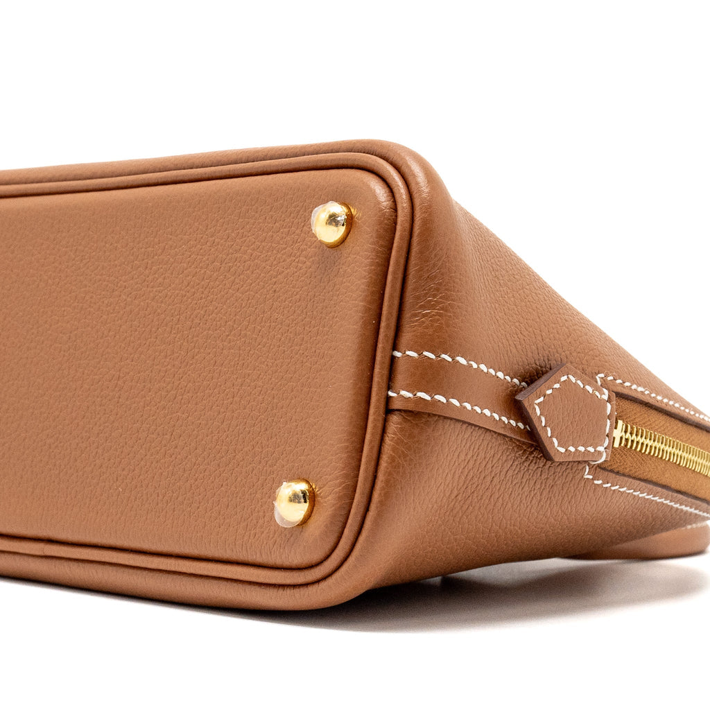 Hermes Mini Bolide evercolor gold GHW