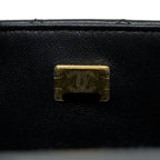 CHANEL CLASSIC MINI RECTANGULAR FLAP BAG LAMBSKIN BLACK LGHW (MICROCHIP)