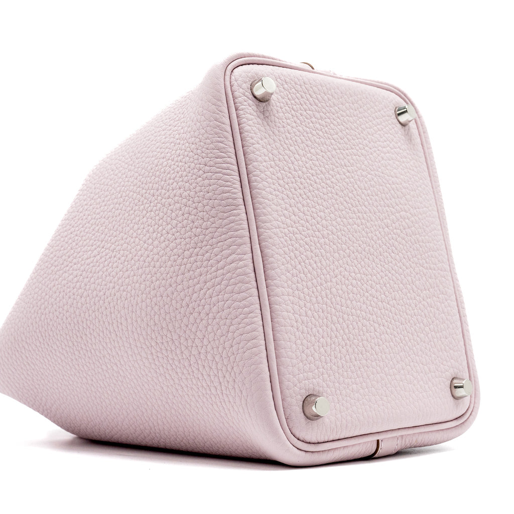 Hermes Picotin 18 Lock Bag Clemence Mauve Pale SHW