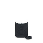 Hermes Mini Evelyn Clemence Black SHW