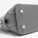 GOYARD VENDOME MINI BAG GOYARDINE CANVAS/CHEVROCHES CALFSKIN GREY SHW