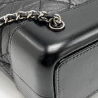 CHANEL SMALL GABRIELLE BACKPACK CALFSKIN BLACK MULTICOLOUR HARDWARE (MICROCHIP)